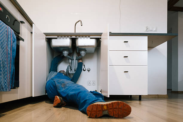 Professional Emergency Plumber technician working in Conway, PA